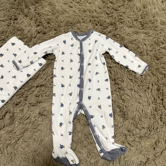 Polo Bear Cotton Footed Coverall with matching blanket - Picture 7 of 11